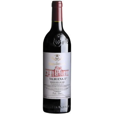 Bottle of Vega Sicilia Valbuena 5, Ribera del Duero, Spain.