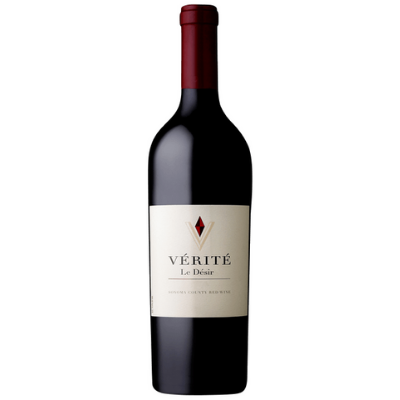 Bottle of Verite Le Desir, Sonoma County, California.