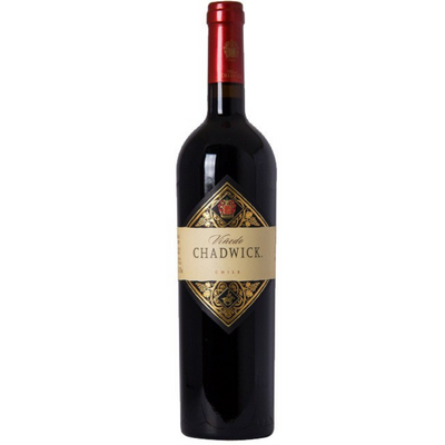 Bottle of Vinedo Chadwick Cabernet Sauvignon, Puente Alto, Chile.