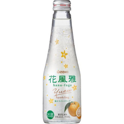 Ozeki 'Hana Fuga' Sparkling Yuzu Sake, Hyogo, Japan NV 250ml (Case of 12)