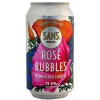 Sans Wine Co. Sparkling Rose - Rose Bubbles, Mendocino County, USA 2019 375ml